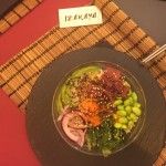 Plato del restaurante asiático Izakaya en Zaragoza