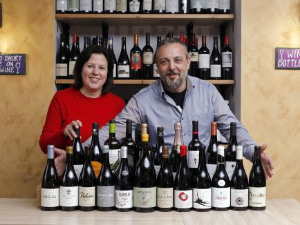 Natalia y Rubén con las garnachas de Garnacha Week