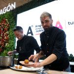 Equipo Boulevardier presenta su croqueta de Jamón de Teruel DOP en Madrid Fusión