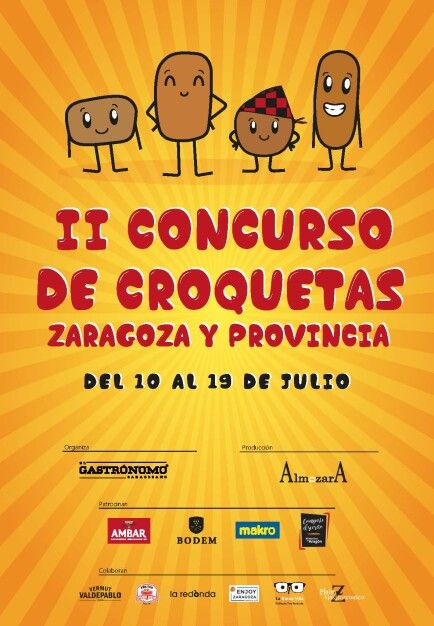 Cartel II Concurso de Croquetas de Zaragoza