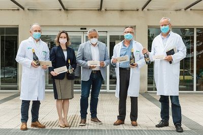 El Grillo y la Luna dona 3.963 botellas de 12 Lunas a los centros sanitarios del Sector Huesca y Barbastro