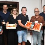 Equipo del Candelas, con Ana Abadías, Javier Mené y Miguel Ángel Vicente en el centro