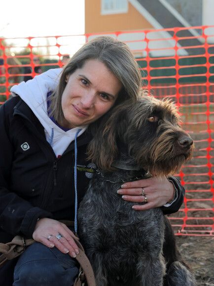 Leticia y Lima, ganadoras del concurso de perros en Veratruf