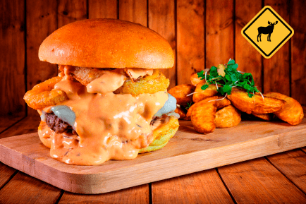 Hamburguesa de alce Mai Tai