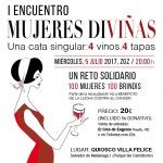 Cartel del primer encuentro Mujeres Diviñas