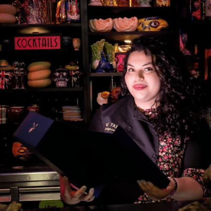 La bartender aragonesa Key Guevara
