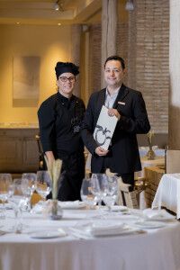 La chef Noelia Andía y el maitre Jesús Serrano