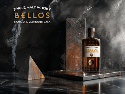 Botella de Bellos, el nuevo whisky de Bodegas Jaime