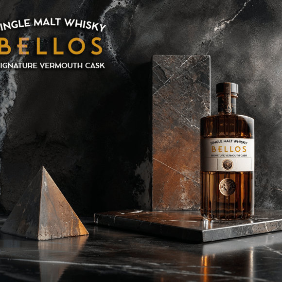 Botella de Bellos, el nuevo whisky de Bodegas Jaime