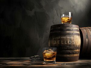 Tonel del whisky Bellos