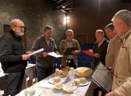 Jurado del V Concurso de Quesos de Aragón celebrado en Huesca